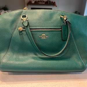 Must have green Coach satchel
